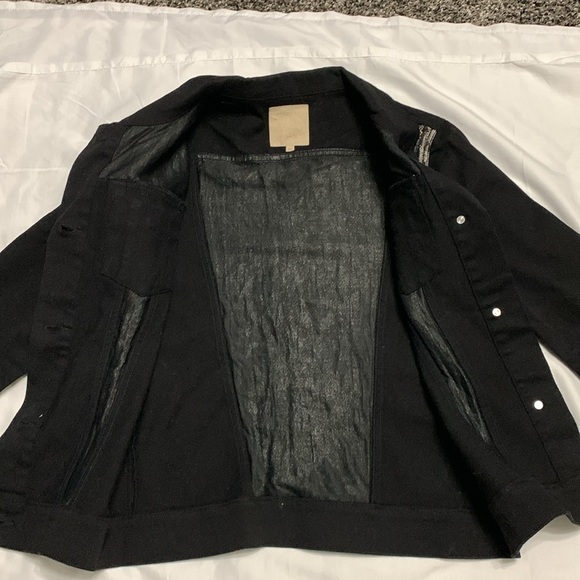 Chaser Black Denim Jacket M - Picture 7 of 12